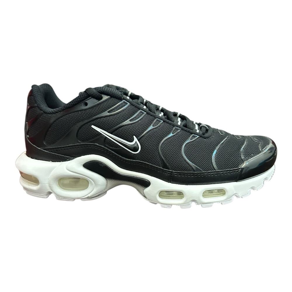 Nike Air Max Plus Black-Black-White Womens Size 7 DM2362-001 New Authentic